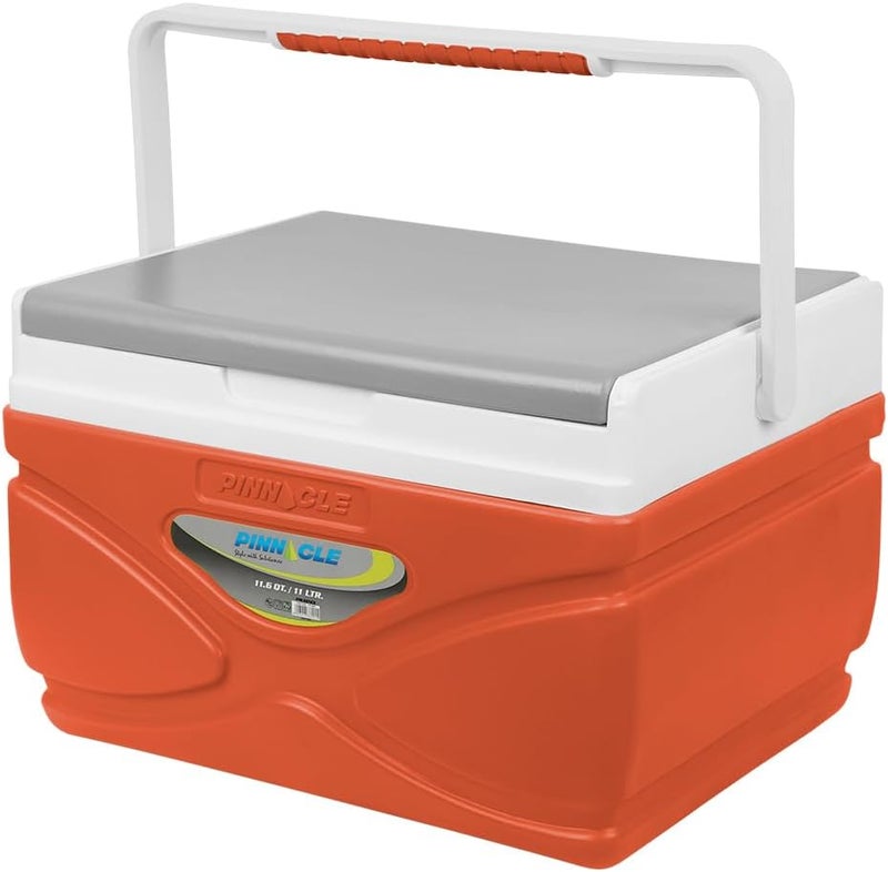 PINNACLE Picnic Cooler – 4.5 Liter Hard Cooler – Coolbox Keeps Contents Cool for 48 Hours – BPA Free Outdoor Cooler – Portable Cooler for Picnics, Grill, Camping (Orange) - Image 1